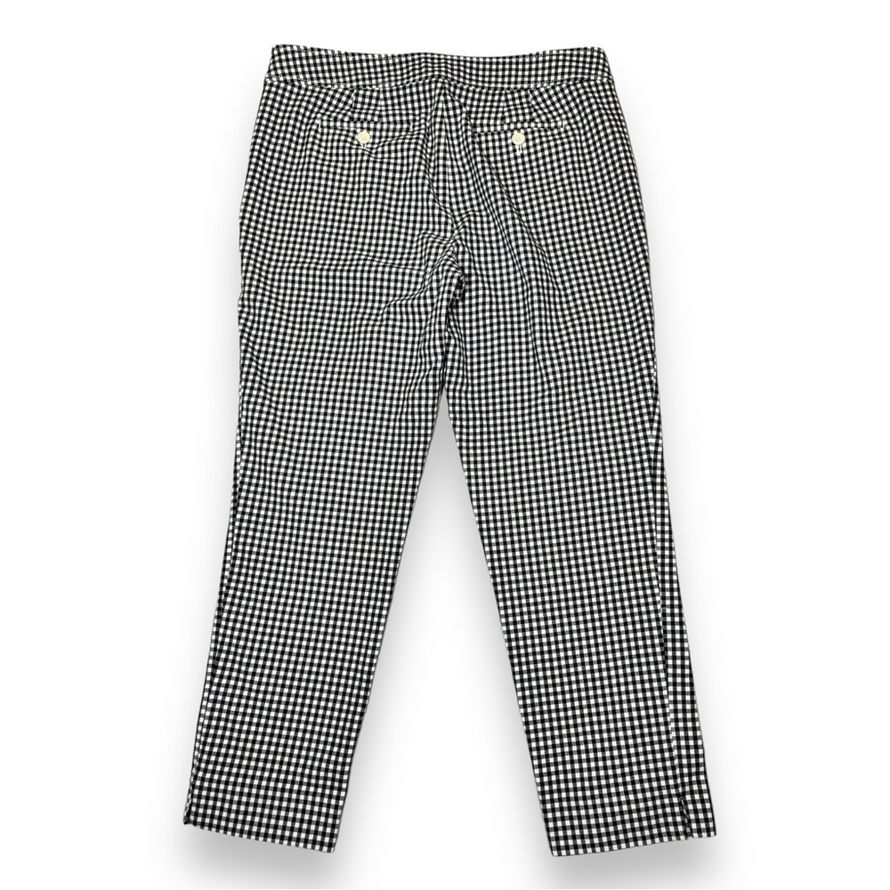 Talbots Women’s Chatham Ankle Pants Black White Plaid Size 10P - Picture 7 of 9